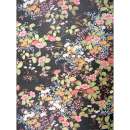 Printed Wafer Paper - Black Floral